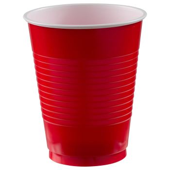 Picture of RED 18oz PLASTIC CUPS - BIG PARTY PACK