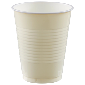 Image de IVORY CREAM 18oz PLASTIC CUPS - BIG PARTY PACK