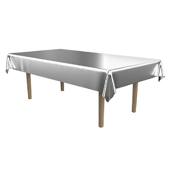Picture of SILVER METALLIC TABLE COVER - 54" X 108"