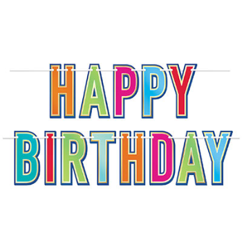 Image de DECOR - HAPPY BIRTHDAY BANNER 