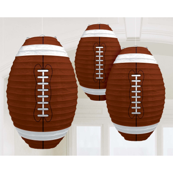 Picture of FOOTBALL SHAPED LANTERNS 3/PK