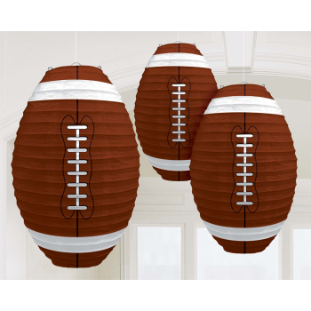 Image de FOOTBALL SHAPED LANTERNS 3/PK