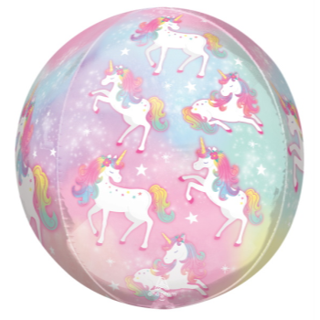 Picture of 21'' UNICORN ENCHANTED ORBZ BALLOON 