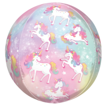 Image de 21'' UNICORN ENCHANTED ORBZ BALLOON 