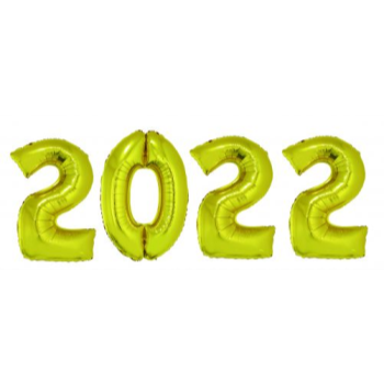 Image de 40" 2022 SET - GOLD - INCLUDES HELIUM
