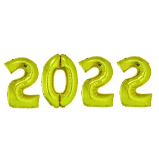 Image sur 40" 2022 SET - GOLD - INCLUDES HELIUM