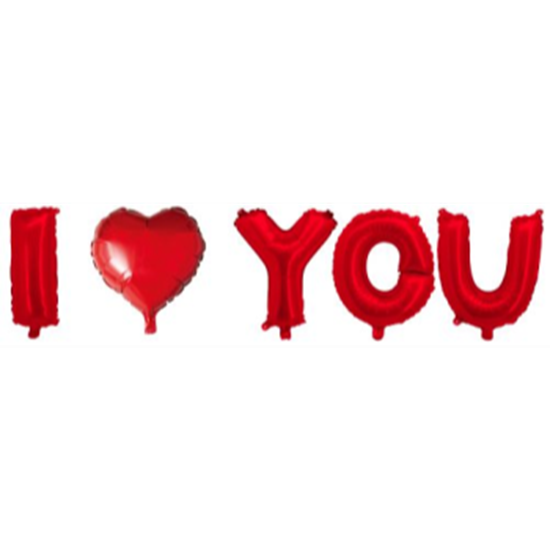 Image sur 16" I LOVE YOU - RED *DOES NOT FLOAT* AIR FILLED