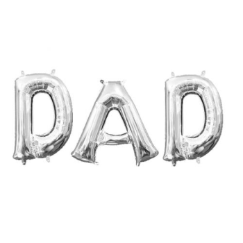 Picture of 16" PHRASE DAD - SILVER *DOES NOT FLOAT* AIR FILLED