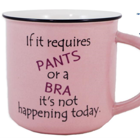 Picture of IF IT REQUIRES PANTS OR A BRA MUG