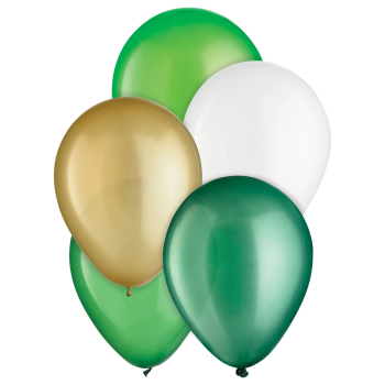 Image de BALLOONS - 11" ASSORTED GREEN COLORS LATEX BALLOONS