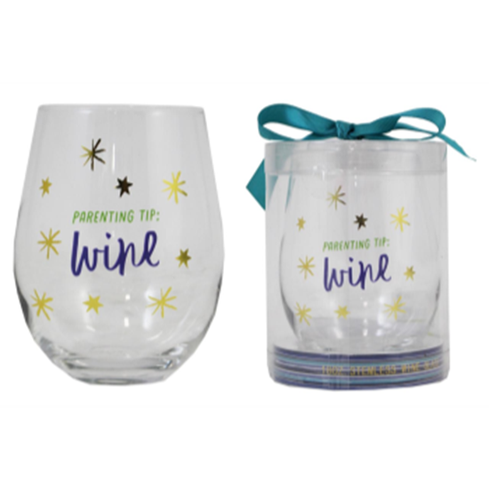 Picture of DECOR - PARENTING TIP STEMLESS WINE GLASS