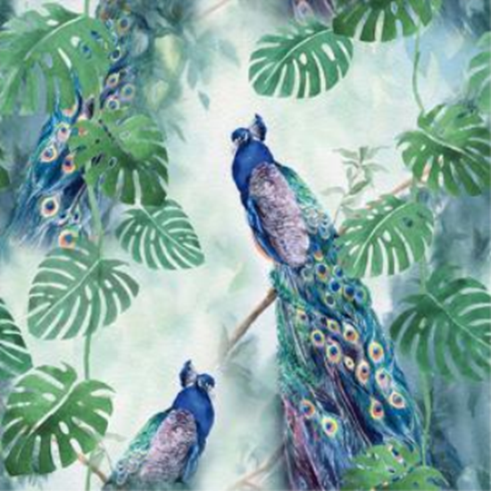 Image sur PEACOCKS LUNCHEON NAPKINS