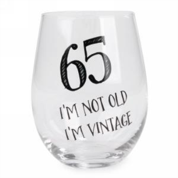 Image de 65 I'M VINTAGE STEMLESS WINE GLASS