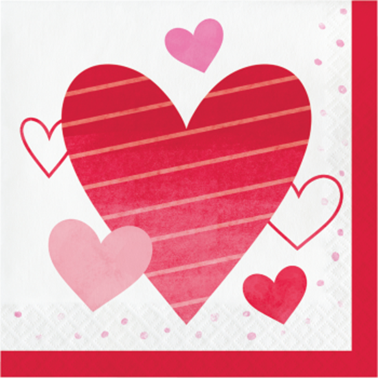 Image sur TABLEWARE - VALENTINE'S DAY LUNCHEON NAPKINS