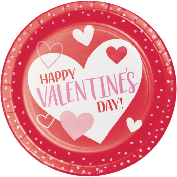 Picture of TABLEWARE - VALENTINE'S DAY 7" PLATES