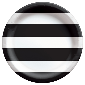 Picture of BLACK STRIPES 7" PLATES 