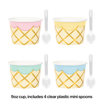Picture of TABLEWARE - TREAT CUPS WITH SPOONS