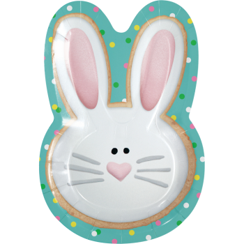 Picture of TABLEWARE - BUNNY EASTER TREATS SHAPES 9" PLATES