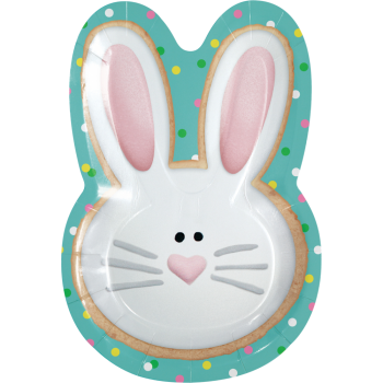 Image de TABLEWARE - BUNNY EASTER TREATS SHAPES 9" PLATES