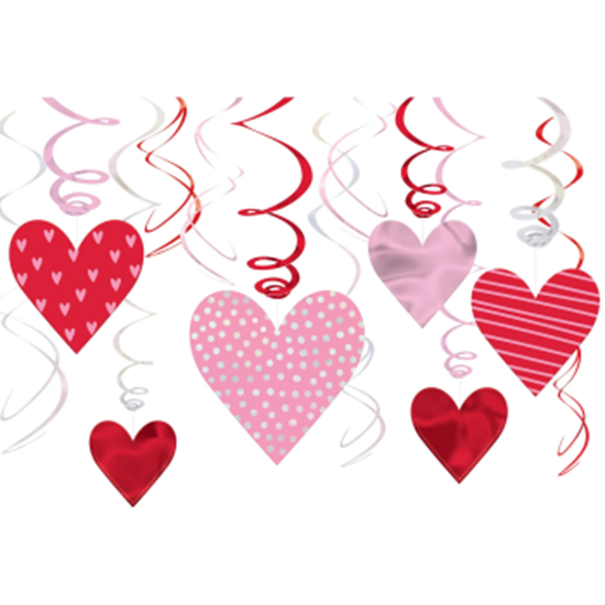 Image sur DECOR - VALENTINE HEART SWIRLS