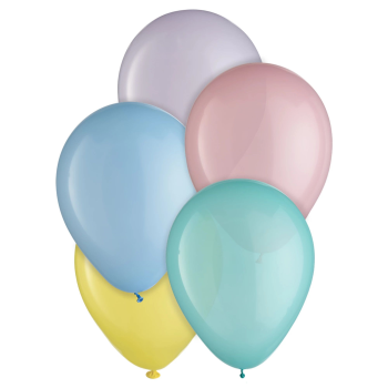 Image de 5"  ASSORTED PASTELS LATEX BALLOONS