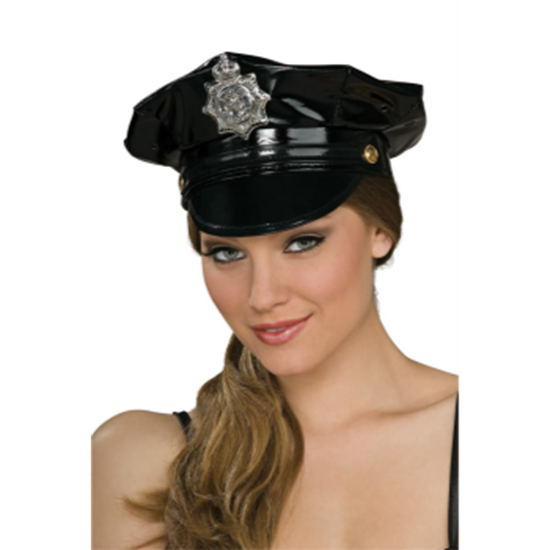 Picture of POLICE HAT - BLACK VINYL