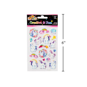 Picture of UNICORN PUFFY STICKERS