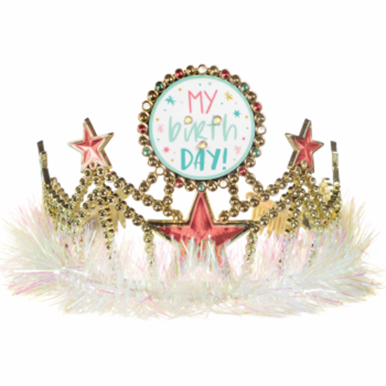 Picture of WEARABLES - HAPPY CAKE DAY LIGHT UP TIARA