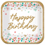 Image de TABLEWARE - WISH BIG BIRTHDAY - 9" SQUARE PLATES - MID COUNT