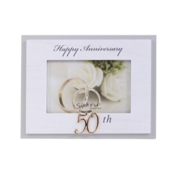 Picture of 50TH ANNIVERSARY FRAME HAPPY ANNIVERSARY