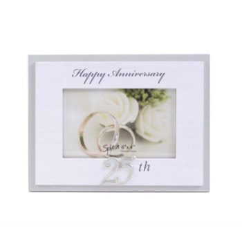 Picture of 25TH ANNIVERSARY FRAME HAPPY ANNIVERSARY