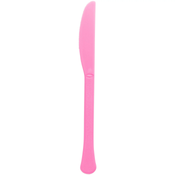 Image de BRIGHT PINK BOXED HEAVY WEIGHT KNIVES - 50CT