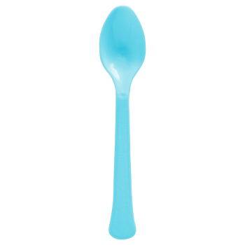 Picture of CARIBBEAN BLUE BOXED HEAVY WEIGHT SPOONS - 50CT
