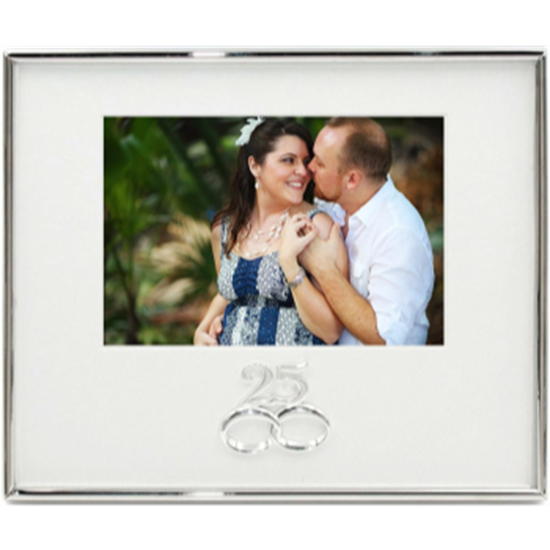 Image sur 25TH ANNIVERSARY FRAME WITH DOUBLE RING