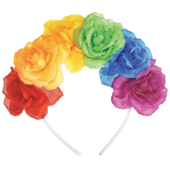 Image de PRIDE RAINBOW FLOWER HEADBAND