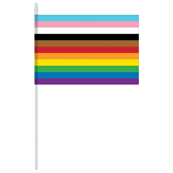 Picture of PRIDE LGBTQ HANDHELD RAINBOW FLAG