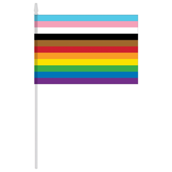 Image sur PRIDE LGBTQ HANDHELD RAINBOW FLAG