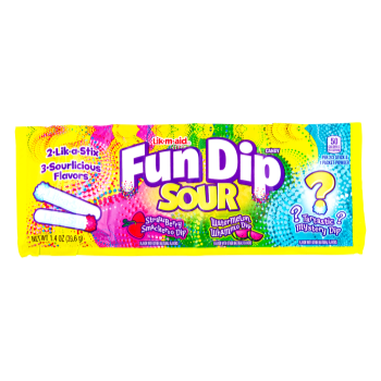 Image de 1 PACK WONKA FUN DIP PACKS - SOUR