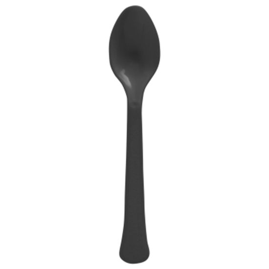 Picture of BLACK BOXED HEAVY WEIGHT SPOONS - 50CT