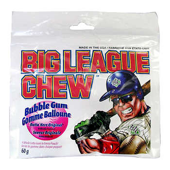 Image de 1 PACK BIG LEAGUE CHEW ORIGINAL BUBBLE GUM