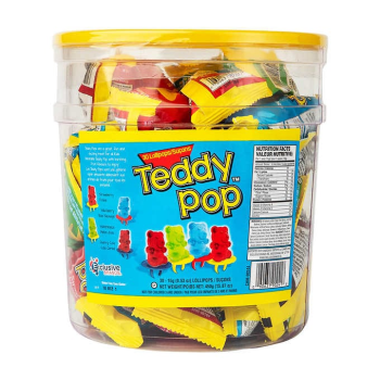 Picture of 1 PACK TEDDY POP LOLLIPOPS 