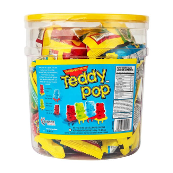 Image de 1 PACK TEDDY POP LOLLIPOPS 