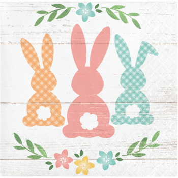 Image de TABLEWARE - FARMHOUSE EASTER BEVERAGE NAPKINS