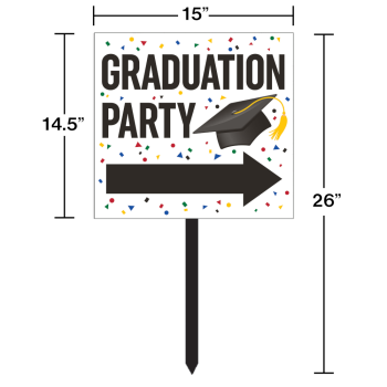 Image de LAWN YARD SIGN GRADUATION PARTY - MULTI