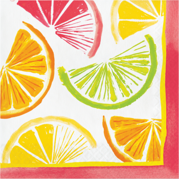 Picture of TABLEWARE - CITRUS SLICES LUNCHEON NAPKINS