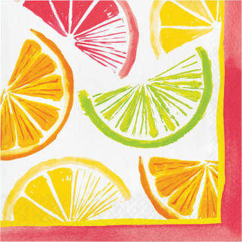 Image de TABLEWARE - CITRUS SLICES LUNCHEON NAPKINS