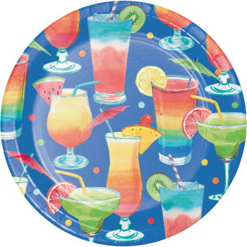 Picture of TABLEWARE - SUMMER COCKTAILS TOSS 7" PLATES