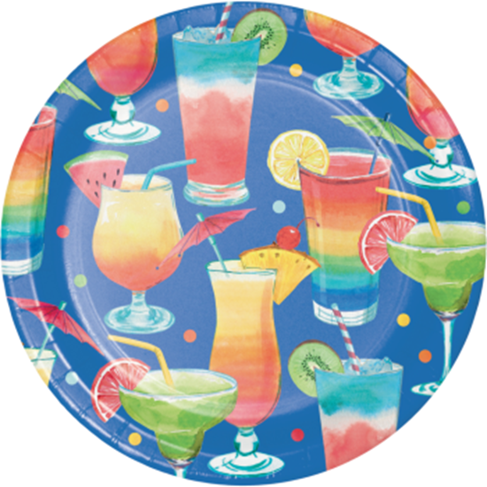 Image sur TABLEWARE - SUMMER COCKTAILS TOSS 7" PLATES