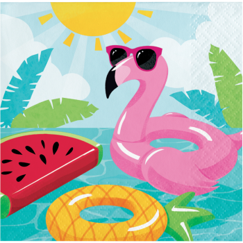 Picture of TABLEWARE - POOL FLOATS BEVERAGE NAPKINS