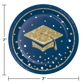 Picture of TABLEWARE - GLITTERING GRAD 7" PLATES